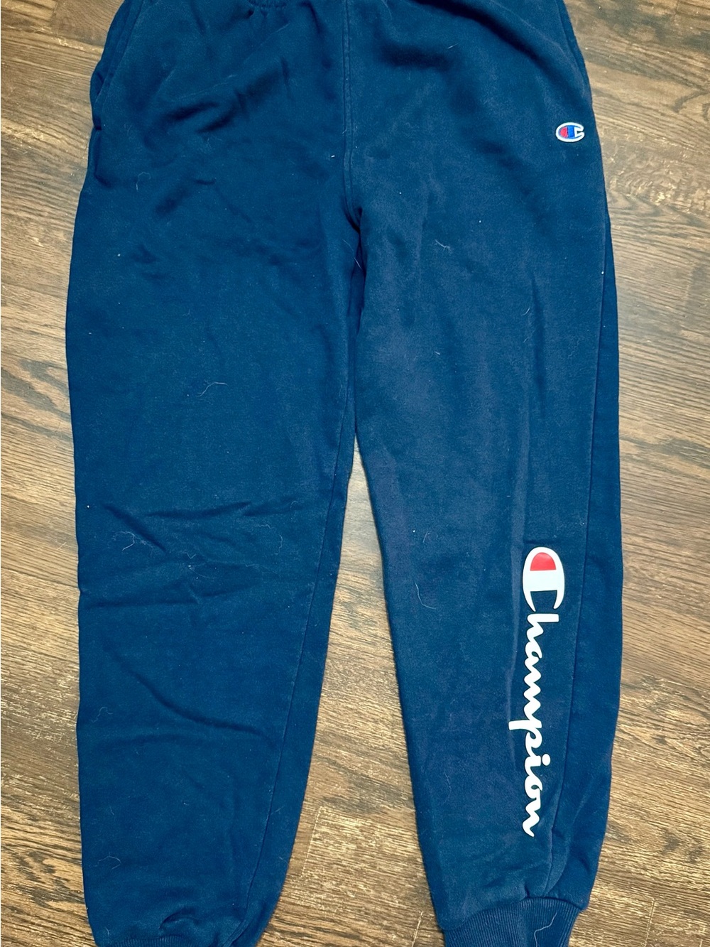Champion Kids Navy Sweatpants with Side Logo